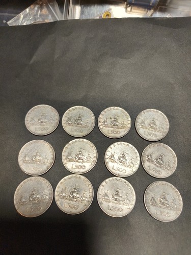 Lotto monete 500 lire - 12,
