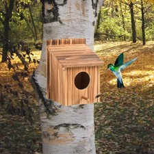 Casetta per Uccelli Da Esterno, Casetta Decorativa in Legno per Uccellini per I