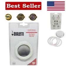 Aggiorna la tua moka: filtro da 6 tazze e 3 guarnizioni per la migliore esperienza caffè