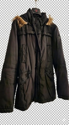 Parka nero giaccone invernale - parka,