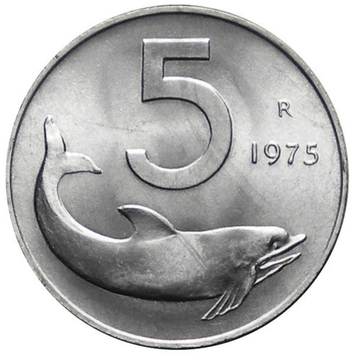 Lire 1975 delfino e - 5,