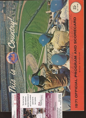 Programma new york mets - programma, 1971