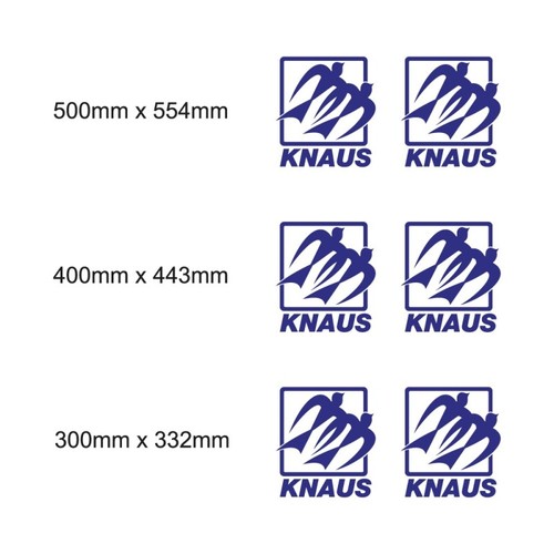Set adesivi knaus caravan - set, di