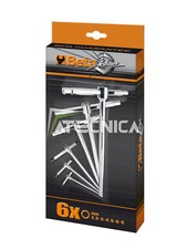 Serie chiavi Beta Tools 951/S6 estremita maschio esagonali a T 6 pezzi officina