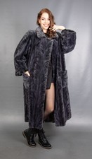 7797 CAPPOTTO VISONE GLAMOUR VERO TOSATO PELLICCIA SWINGER LUNGHISSIMO BELLISSIMO TAGLIA XL