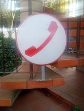 Insegna telefonica bifacciale
