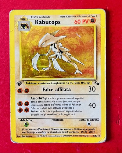 Lotto carte pokemon kabutops - carte,