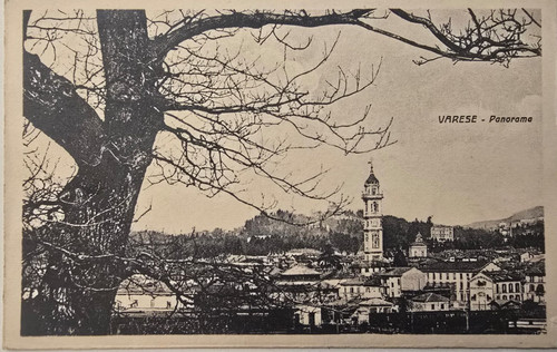 Cartolina 1935 varese - cartolina,
