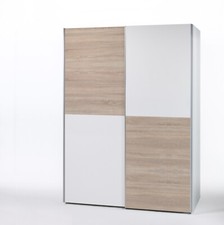 Armadio a 2 ante scorrevoli DONGO in laminato, in 3 colori, LAP 170x195x57,5 cm.