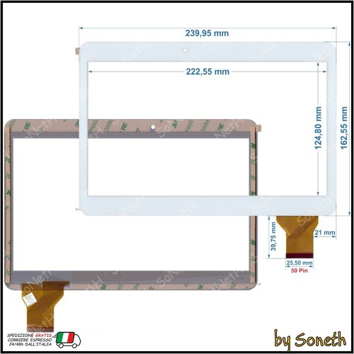 Vetro touch screen per brondi - touch,