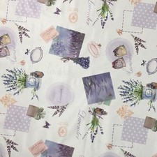 Tela Cerata Tovaglia Lavanda 01038-01 Angolare Rotondo Ovale