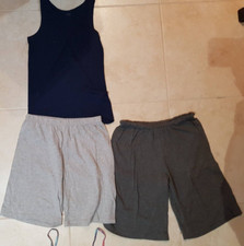 Lotto 1826 abbigliamento bimbo 2 pantaloni, canotta blu 14/15 anni