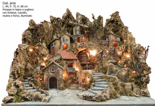 Presepe pros legno sughero - presepe,