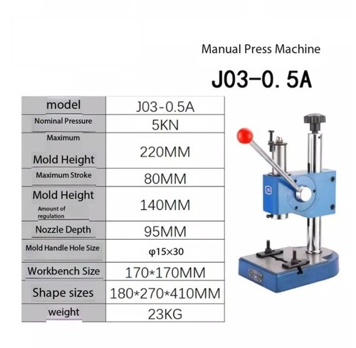 Pressa manuale j03 - manuale,
