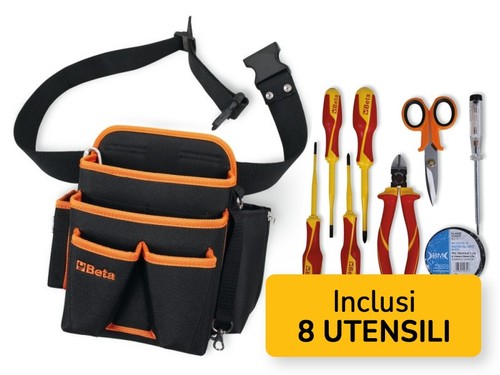 Porta attrezzi cintura con 8 - a,