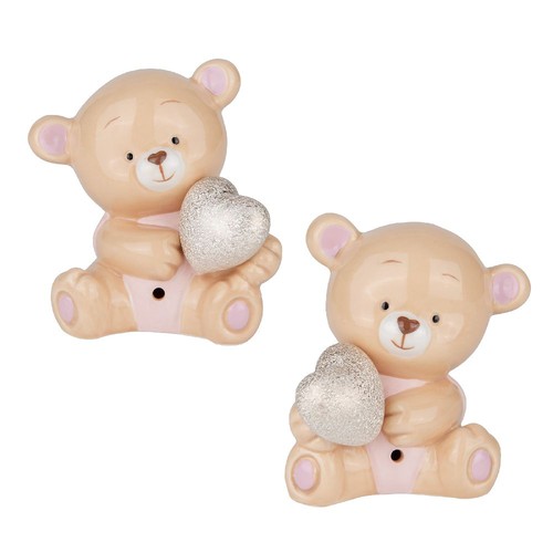 Peluche orso orsetto rosa - 1,
