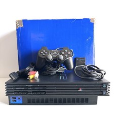 CONSOLE SONY PLAYSTATION 2 FAT (LEGGE TUTTO) CON SCATOLA MANUALI CONTROLLER +CAV