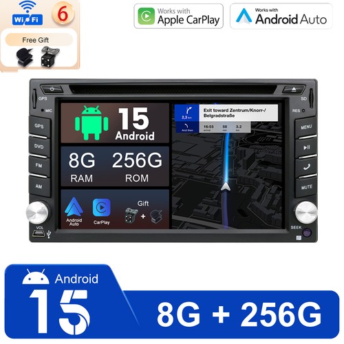 Autoradio carplay dsp - 6.2",