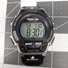 Orologio Timex Ironman Triathlon Indiglo Shock WR 200 M 30 giri memoria crono uomo