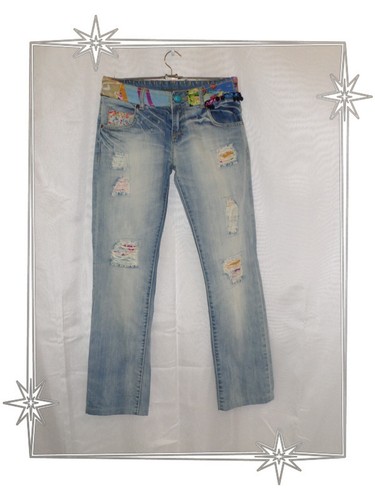 Pantalon jean bleu - pantalon,