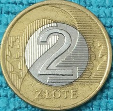 POLONIA MONETA BIMETALLICA 2 ZLOTI 2006 CIRCOLATA