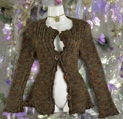 Cardigan y2k manica lunga orlo - cardigan,