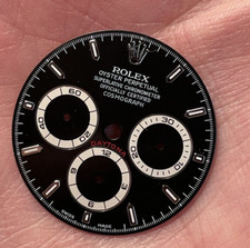 ROLEX DAYTONA 16520 DIAL MK7 BLACK LIKE NEW LUMINOVA TOP CONDITIONS QUADRANTE
