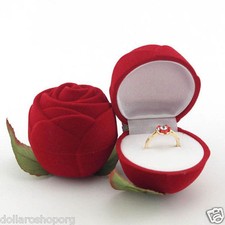 Rosa rossa finta - rossa, contenitore