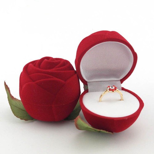Rosa rossa finta contenitore - rosa,