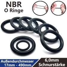 O-ring AD 17mm-490mm Spessore