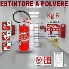 Estintore A Polvere 6 Kg  ANNO