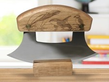 Coltello Ulu betulla