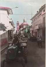 BORGO D' ALE VERCELLI TRASPORTO CON TRATTORE  DELLE PESCHE VIAGG. VEDI