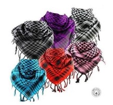 Sciarpa Shemagh Kefiah Militare Esercito Unisex Militare Moda Uomo Donna 100% co