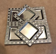 6x Sottobicchieri,sotto tazzine INOXRIV 18/C (Assenza di nichel) Vintage anni 60