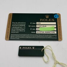 Garanzia originale Rolex GMT