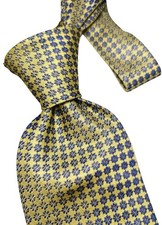 Vintage Italian Silk Tie Riders Men William Handmade 9,5Cm Perfect Made In Italy