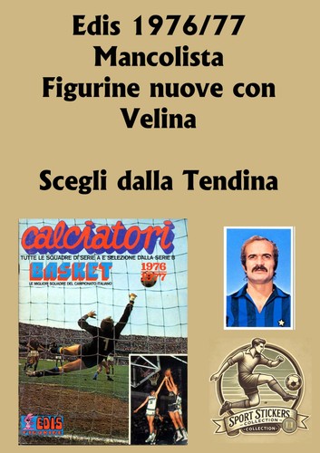 Edis calciatori 1976 nuove - calciatori,