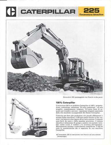 Brochure caterpillar 225 - brochure,