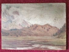 Olio su masonite pittore A