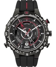 Orologio Uomo Timex T2N720DH Tide Temp Bussola Quarzo Intelligente Nero dal Giappone