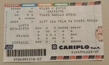 BIGLIETTO del derby MILAN/INTER 08/11/1998  2-2 GOL DI RONALDO - WEAH