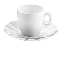 Tazze caffè Guzzini bianco linea Grace set 2 tazze