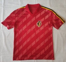 MAGLIA CALCIO ADIDAS VINTAGE FOOTBALL SHIRT BELGIO BELGIUM 1985/90 HOME