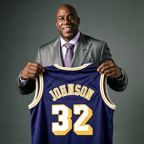 Maglia magic johnson - johnson, viola