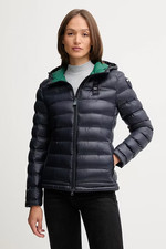 blauer giubbini corti imbottiti ovattati con cappuccio donna