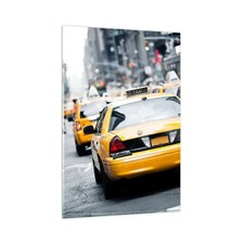 Quadro su Vetro 80x120cm Taxi
