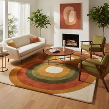 Tappeto di design trapuntato a