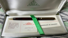 Elegante Penna a Sfera Vintage LALEX - Marmo/Radica e Placcature Oro