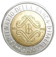 1993 Italy 500 Lire AU